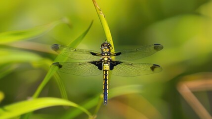 Macro Insect Wildlife: Green Dragonflies, Red-Eyed Damselflies & Yellow Grasshopper Close-Ups