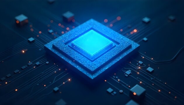 Central Computer Processors CPU concept - 3d rendering