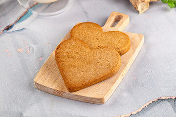 Sweet ginger cookies for snack