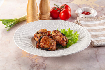 Hot Grilled chicken thigh barbecues