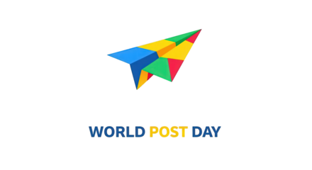Paper airplane design for World Post Day