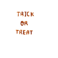 Trick or treat word