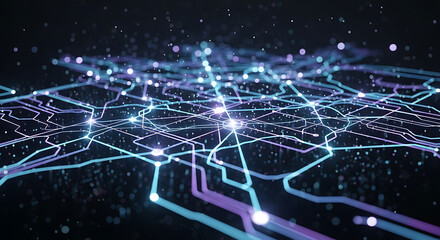 Futuristic Ai Circuit Web Background