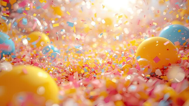 easter eggs on a green background - Powered by Adobe