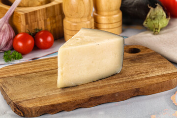 Sheep hard cheese Caprino Romano
