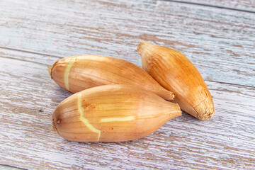 Ripe shallot onion for cooking