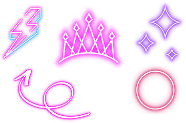Png Glowing with radiant shine , flare, and neon glow. 