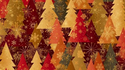abstract geometric christmas pattern animation - Powered by Adobe