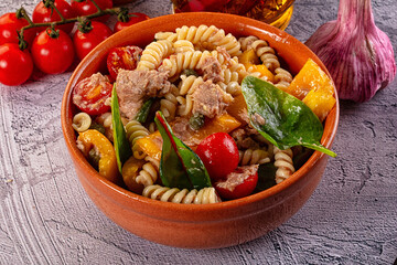 Italian pasta salad with tuna