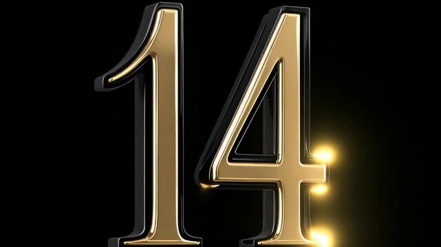 Shiny Gold Number 14