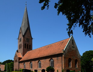 Historical Luidgeri Church in the Village Hesel, Lower Saxony