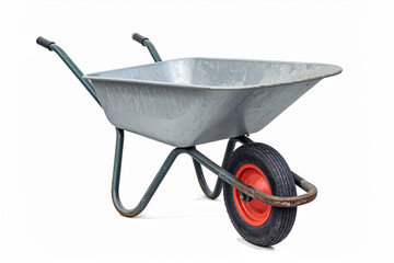 an empty wheelbarrow