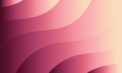 Soft curving shapes blend rose pink gradients across an elegant minimal background