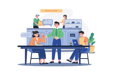 Diverse Team Collaboration in Modern Office Space with Transparent Background Illustration