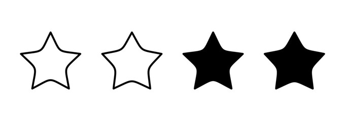 Star icon vector. rating sign and symbol. favourite star icon