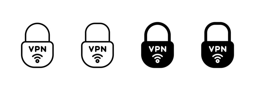 Vpn icon vector. Private network sign and symbol. virtual private network icon.