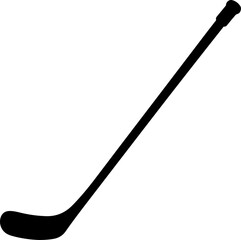 hockey stick silhouette vector illustration