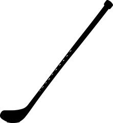 hockey stick silhouette vector illustration
