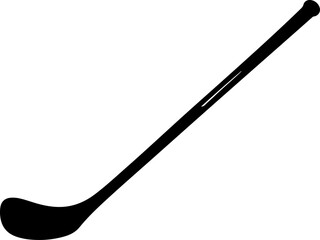hockey stick silhouette vector illustration