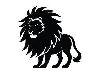 mane vector icon in bold style on black color and white background.