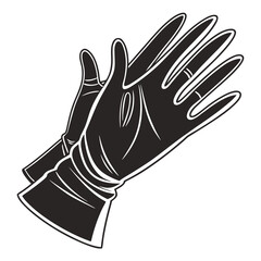 hand with gloves