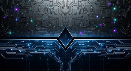 High-Tech Tunnel of Data and Electronic Lines