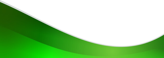 bottom page border with abstract green gradient wave