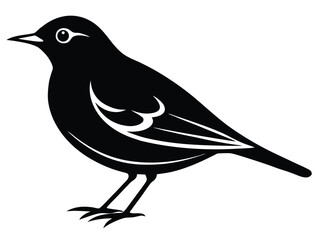 pipit vector icon in bold style on black color and white background.