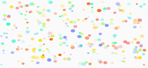 Abstract colorful dots on a white background