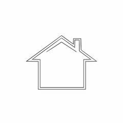 house icon isolated on white