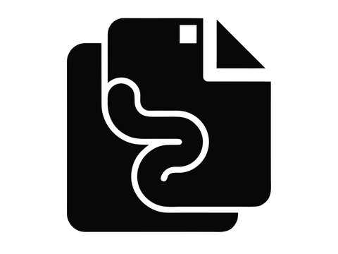 python file vector icon in bold style on black color and white background.