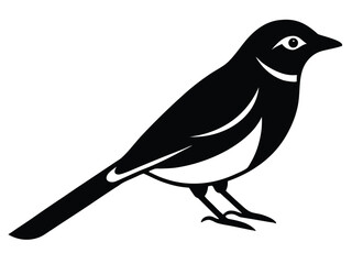shrike vector icon in bold style on black color and white background.