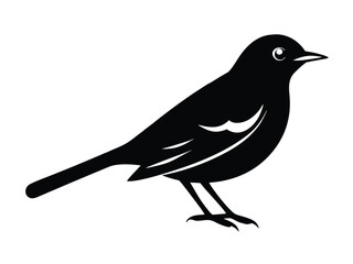 thrush vector icon in bold style on black color and white background.
