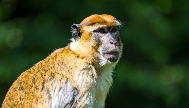 Close-up of a monkey in a forest
