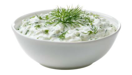 Creamy herb dip in a white bowl (1)