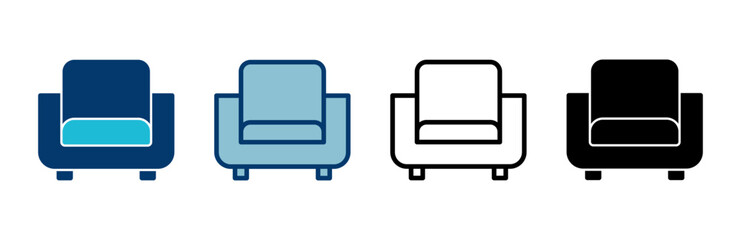 Sofa icon vector isolated on white background. sofa icon illustration. furniture
