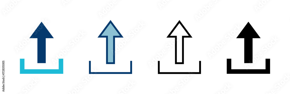 Poster upload icon vector isolated on white background. upload sign icon. upload button. load symbol.