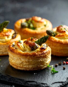 Delicious pastry appetizers