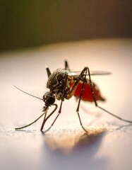 Fototapeta premium Close-up of a mosquito (1)