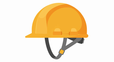 Vibrant Orange Construction Safety Hard Hat – Essential Protective Workwear Icon