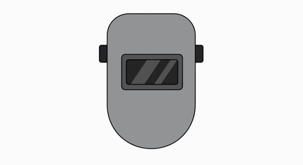 Professional Welding Helmet Illustration for Industrial Safety and Metalwork Protection