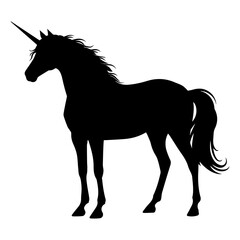 Unicorn vector silhouette