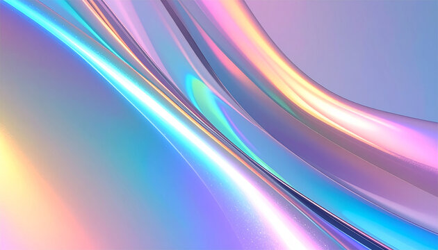 Colorful abstract waves flowing in a smooth vibrant digital background