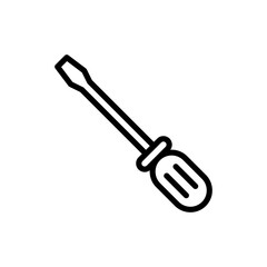 Screwdriver icon symbol for apps and websites. tools sign and symbol