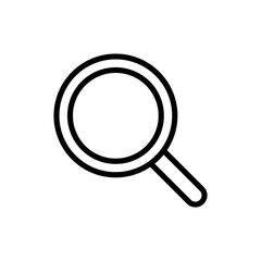 Search icon symbol for apps and websites. search magnifying glass sign and symbol