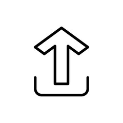 Upload icon symbol for apps and websites. load data sign and symbol