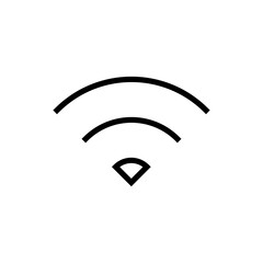Wifi icon symbol for apps and websites. signal sign and symbol. Wireless  icon