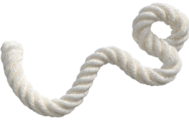 Cream-colored rope curves