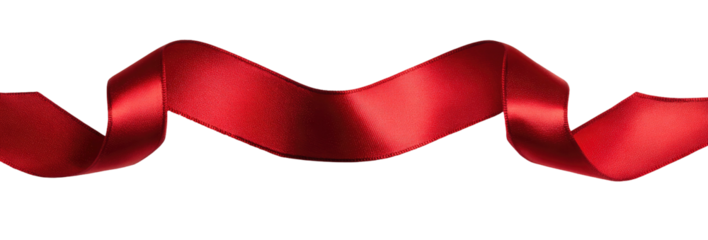 Red ribbon graphic