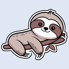 Obraz premium Sloth clipart. Art & Illustration